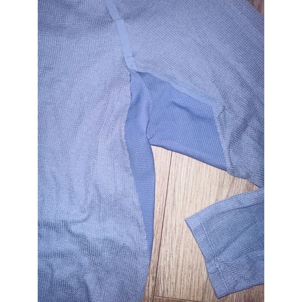 WB6 Lululemon Men's Training T-Shirt Athletic Long Sleeve Top Blue Large - Picture 4 of 7